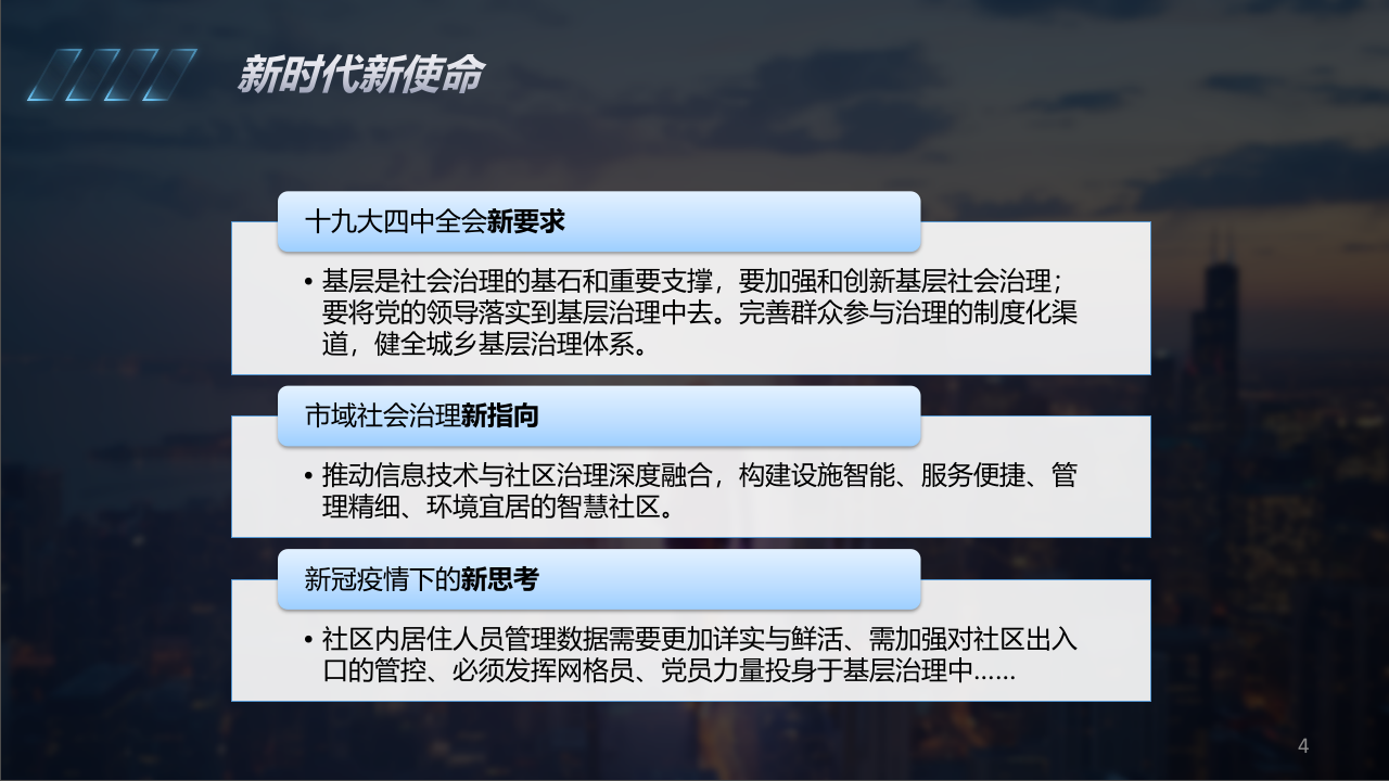 新型社区治理平台综合解决方案 PPT(52页) 第4页