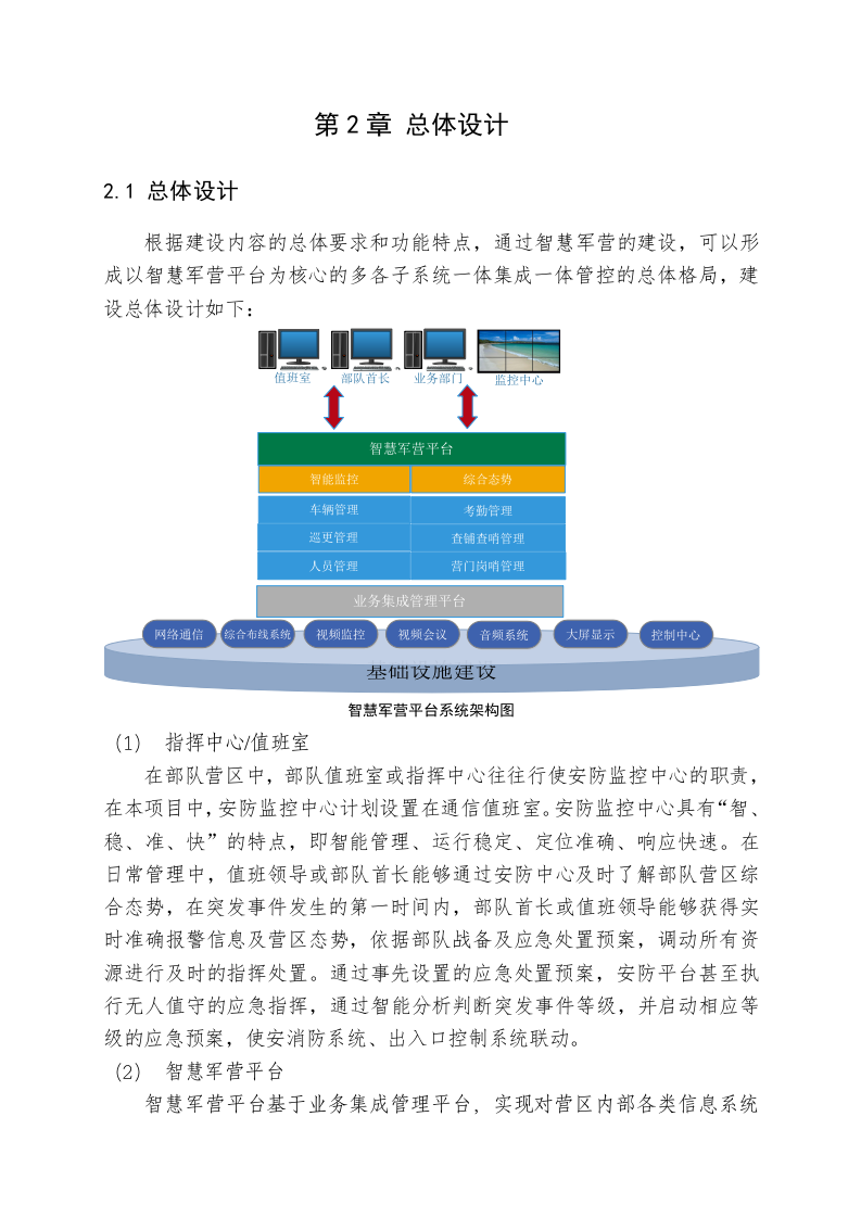 某部智慧军营建设方案 Word(37页) 第6页