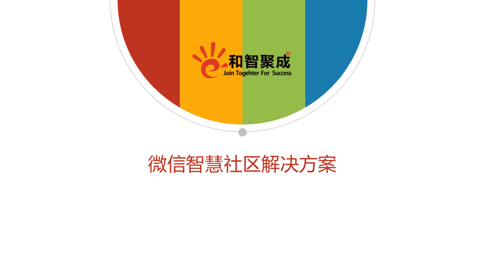 和智聚成&middot;微信智慧社区解决方案 PPT(20页) 第1页