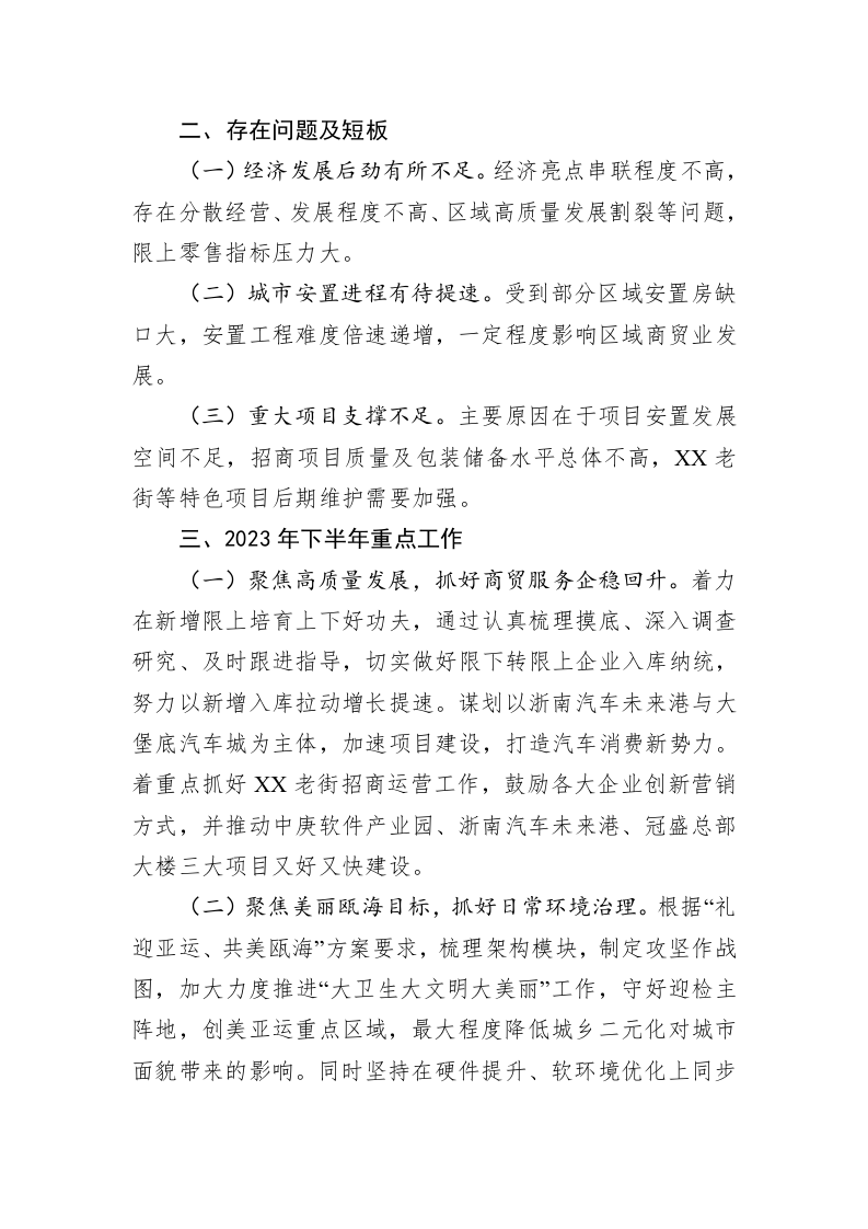 2023年上半年工作总结及下半年工作计划汇编（31篇） 第7页