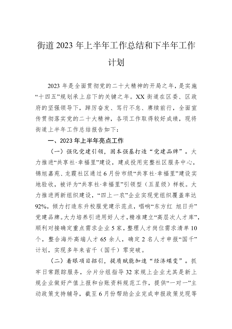 2023年上半年工作总结及下半年工作计划汇编（31篇） 第4页