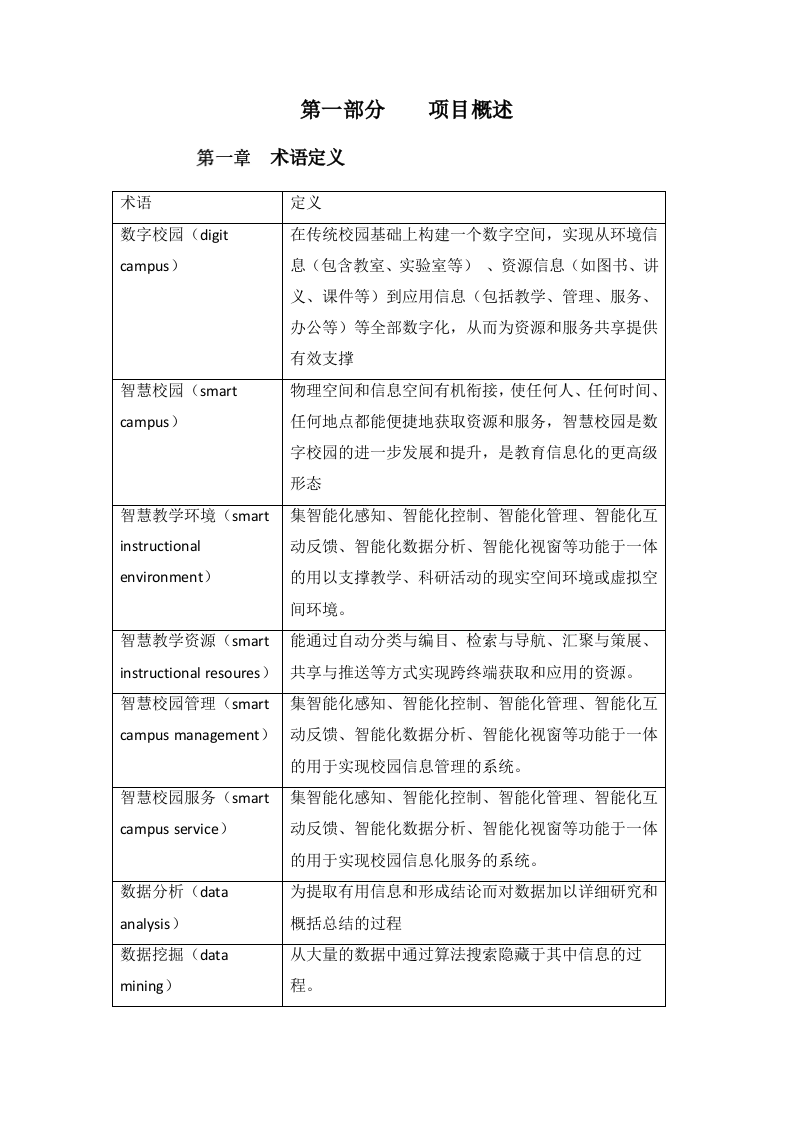 某学院数字化校园规划应用服务方案 Word(638页) 第8页