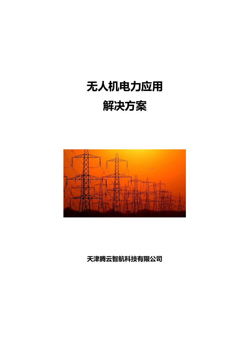 无人机电力应用解决方案Word(16页) 第1页