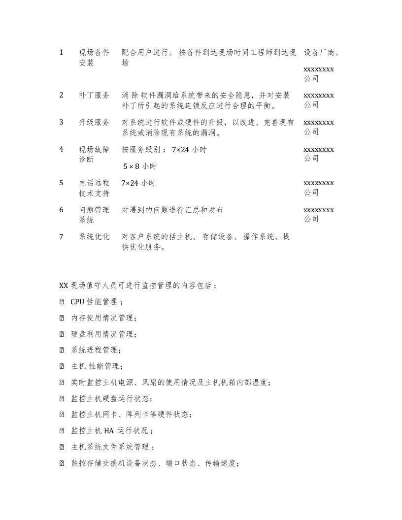 项目系统运维方案 Word(19页) 第6页