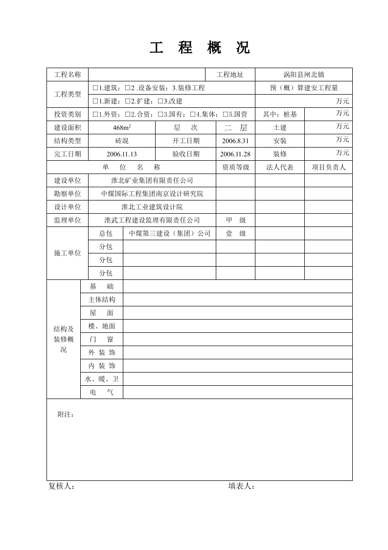工程竣工资料范本(整套) 第2页