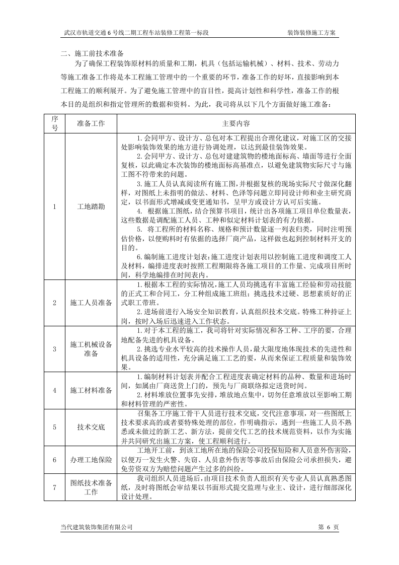 装饰装修施工方案 第6页