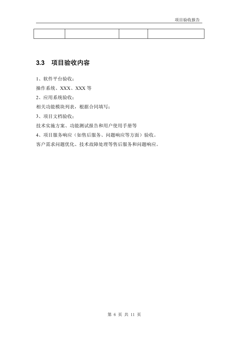 软件项目验收报告模板 第6页