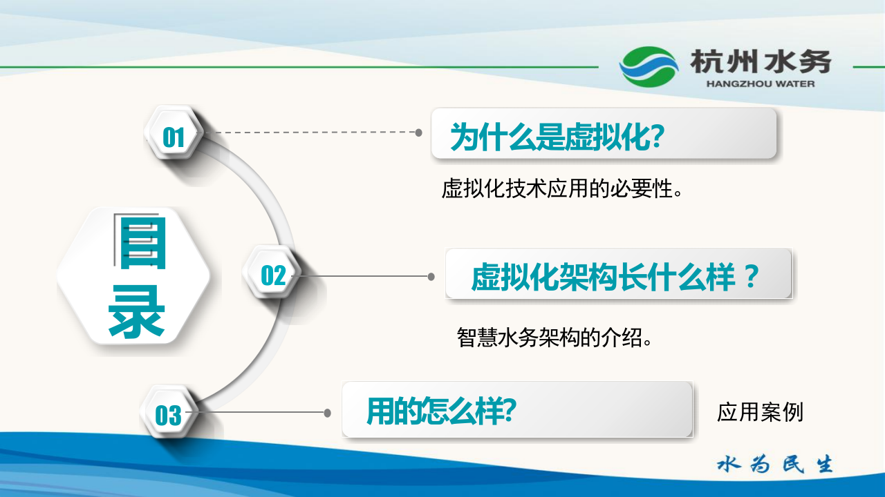 杭州水务&middot;基于虚拟化技术的智慧水务信息系统架构设计 PPT(17页) 第2页
