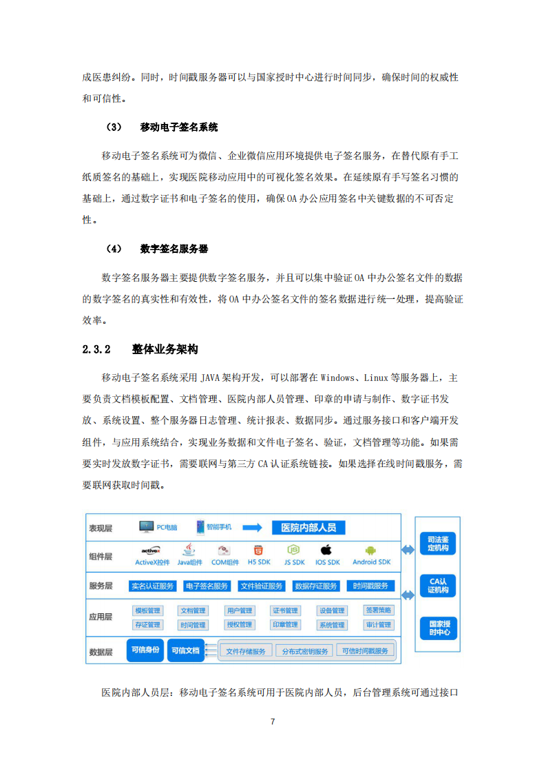 医信签OA办公移动电子签名平台解决方案 PDF(28页) 第7页