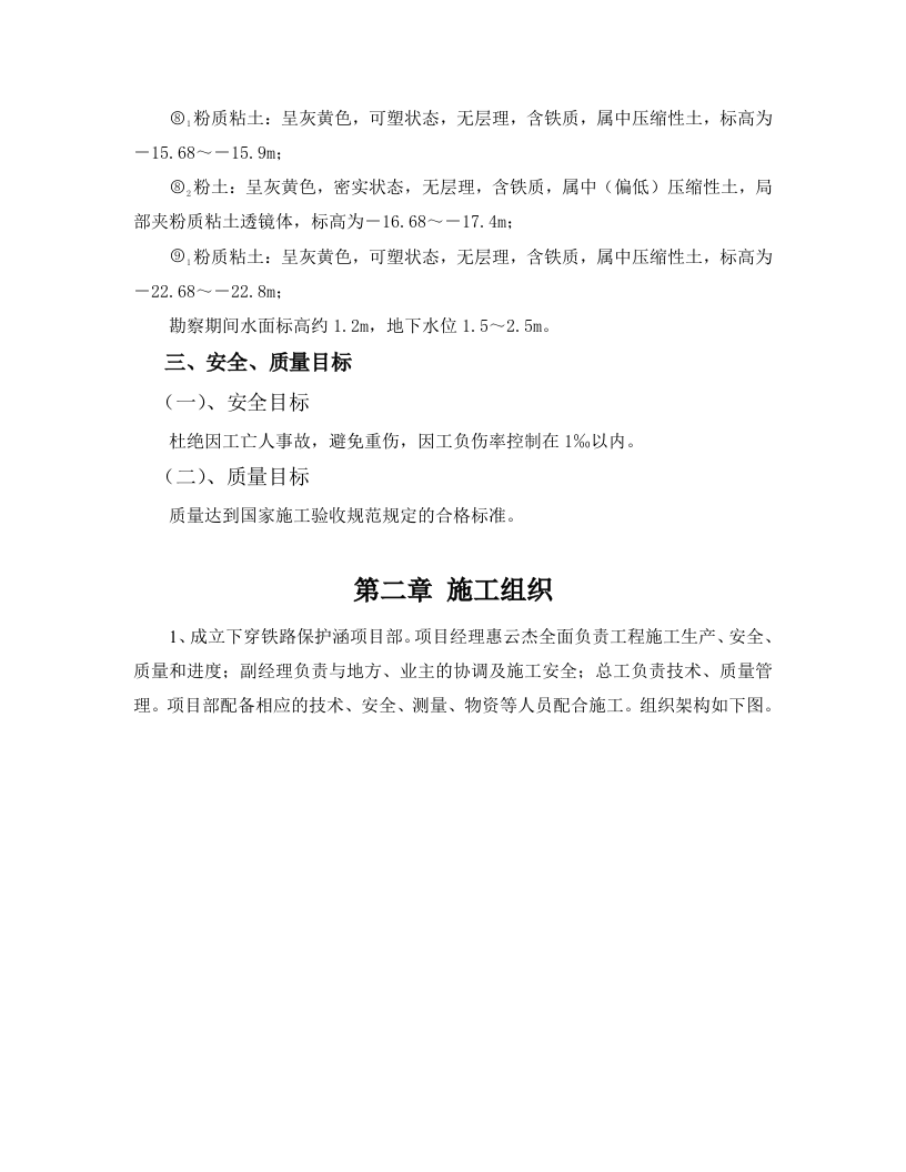 燃气管线穿越南港铁路DK19+088.09顶管工程施工组织设计 Word(57页) 第4页