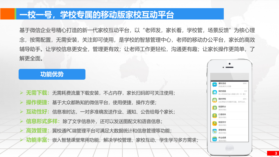 中国电信&middot;智慧校园微信公众号建设方案 PPT(32页) 第3页