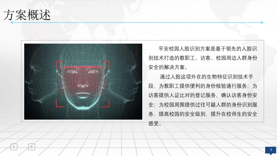 人脸识别在平安校园中的应用方案 PPT(11页) 第3页