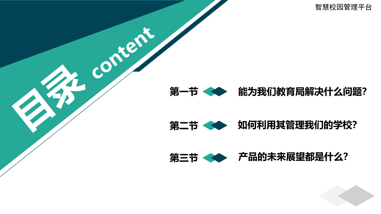 智慧校园管理平台(面向教育局) PPT(42页) 第2页