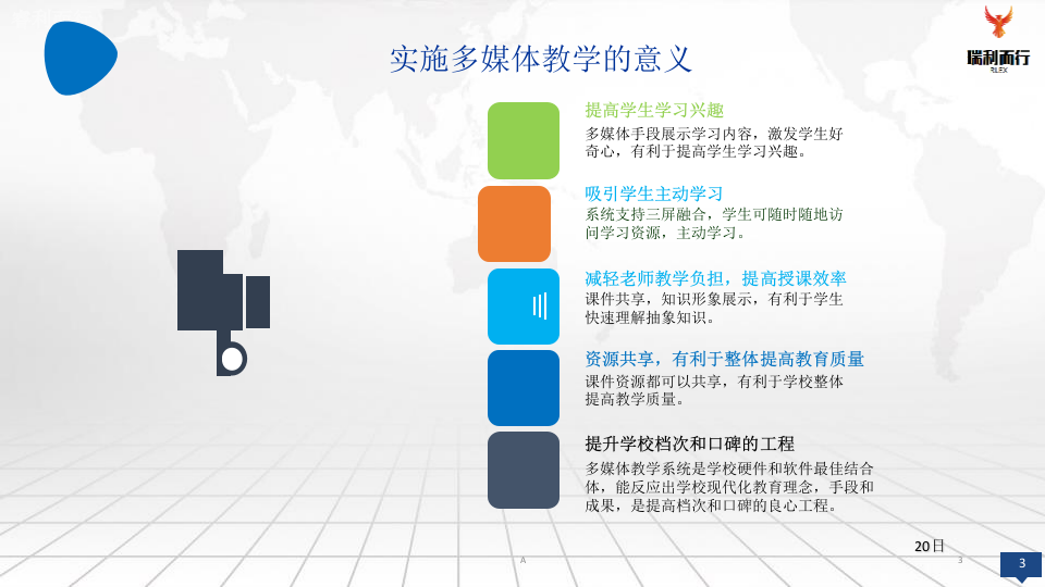 智慧校园多媒体教学建设方案 PPT(18页) 第3页