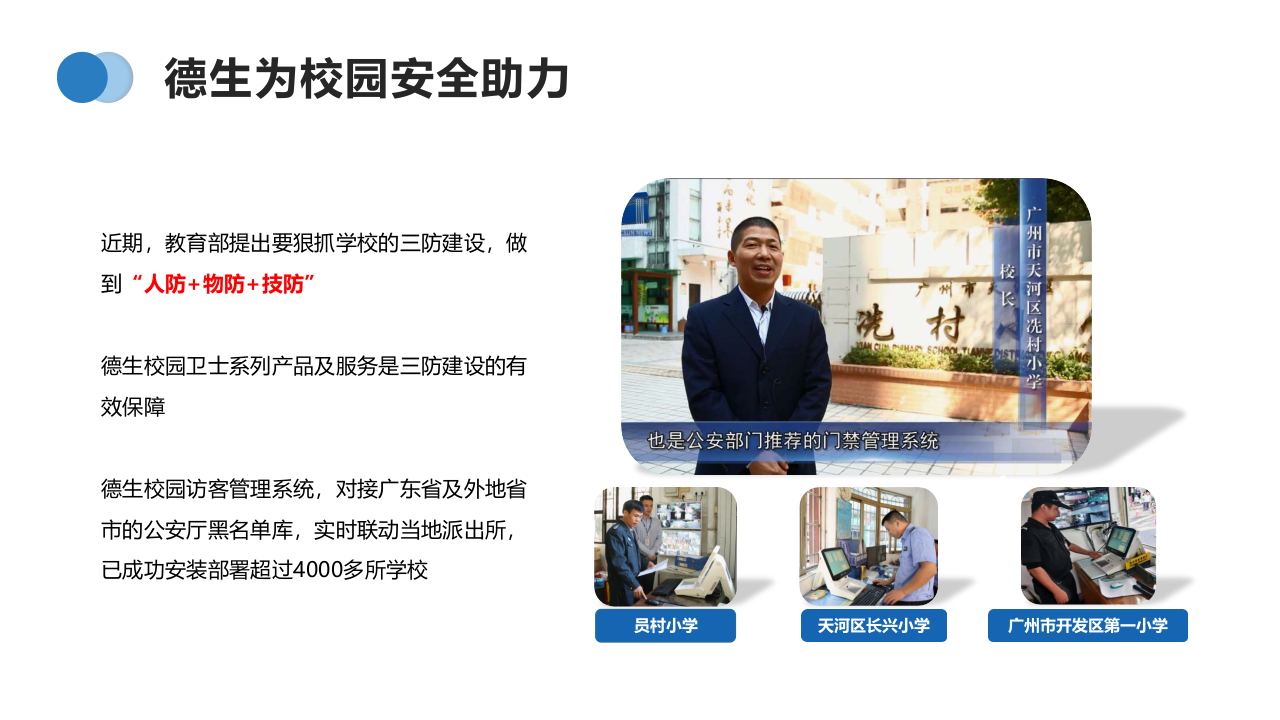 德生科技&middot;智慧校园安全管控解决方案 PPT(33页) 第6页