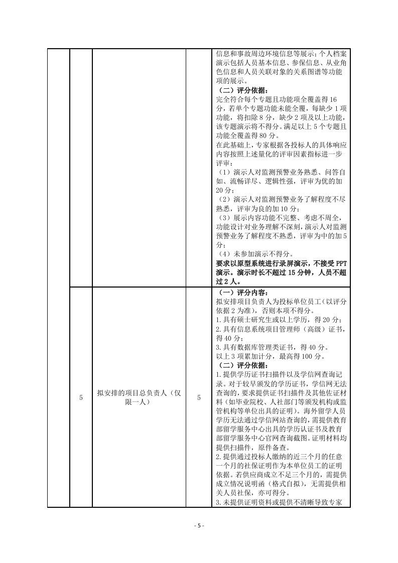 深圳市应急管理局城市安全风险综合监测预警平台（一期）项目招标文件 第5页