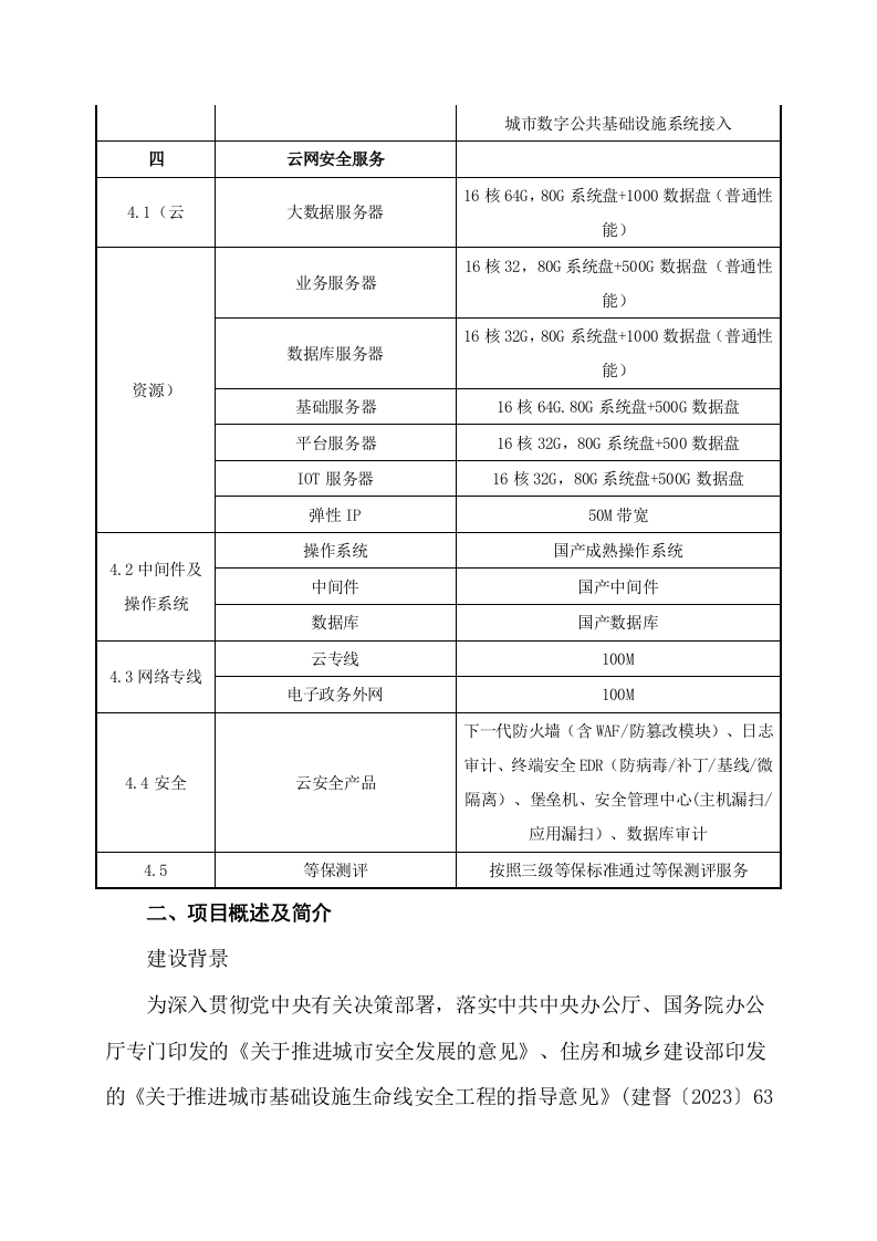 城市生命线安全运行监测平台项目设计内容 Word(11页) 第4页