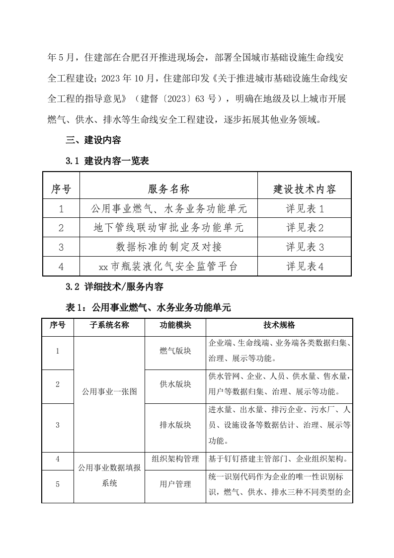 城市生命线安全工程燃气、水务业务管理系统项目设计方案 Word(28页) 第4页