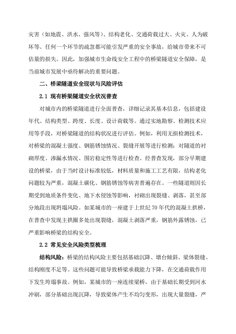 城市生命线安全工程桥梁隧道建设方案 Word(26页) 第5页