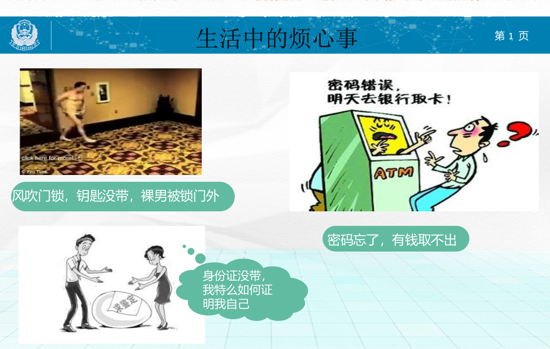 现代生物识别技术及其在公安工作中的应用 PPT(59页) 第1页